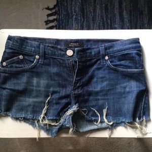 Denim cutoffs